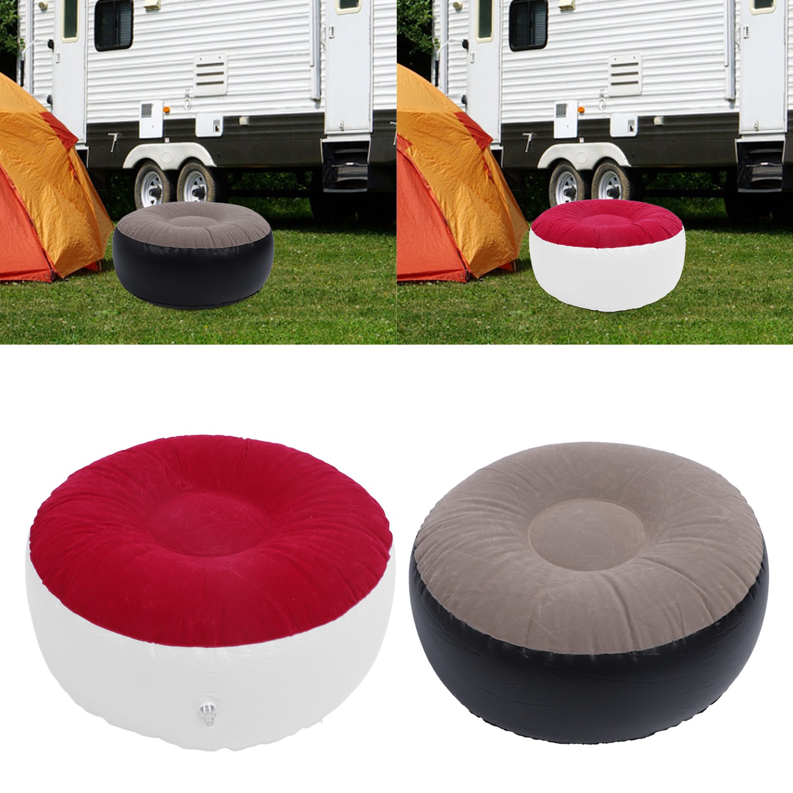 Outdoor Furniture Designer - Надувной флокированный табурет: многофункциональный, легкий, портативный,