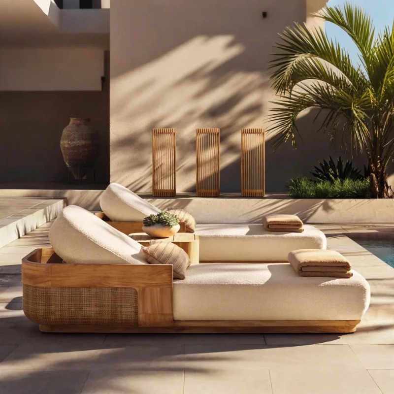 Rattan Lounge Set - Комплект шезлонгов и кушеток Sun Beach