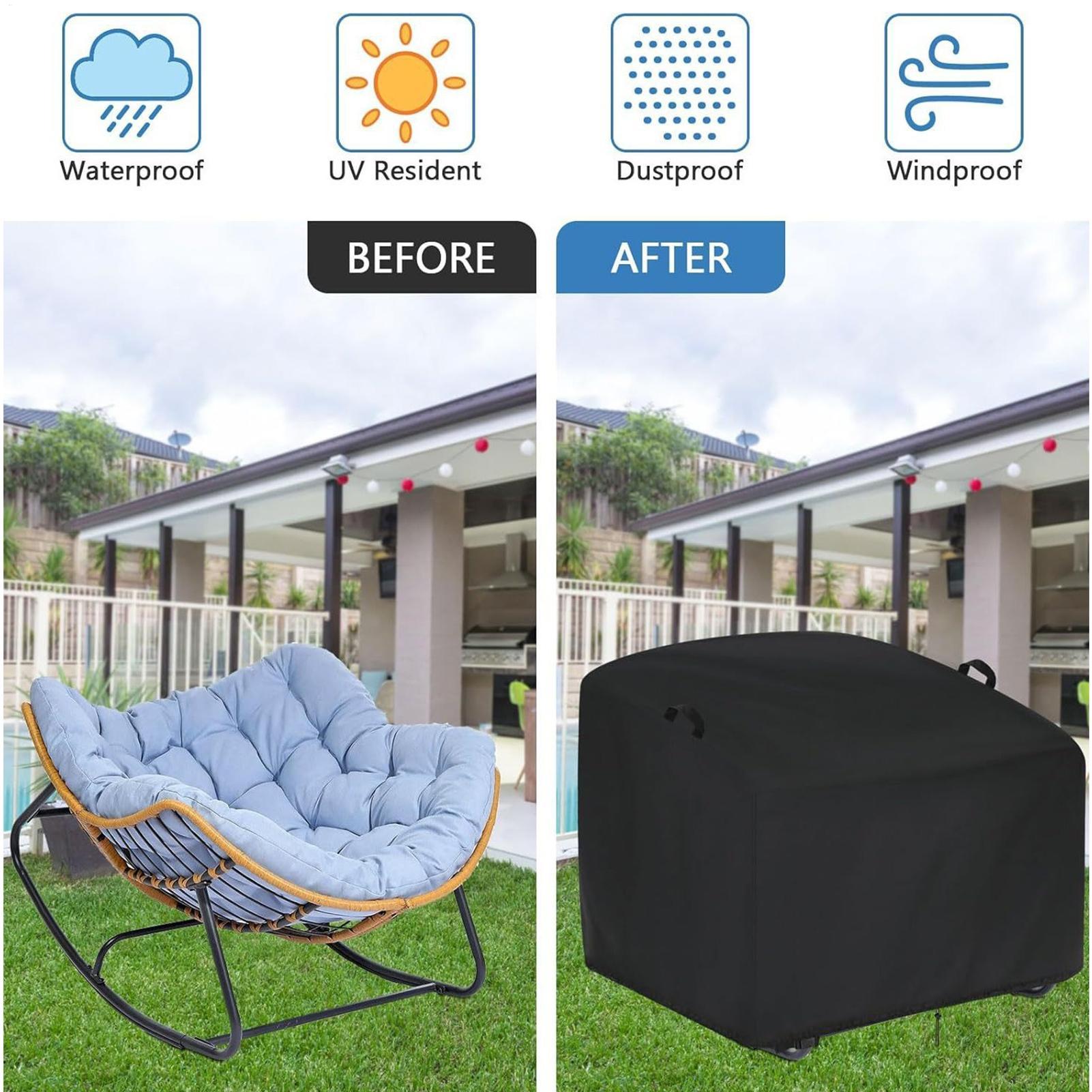 Rattan Lounge Set - Чехлы для кресел-качалок, водонепроницаемые защитные чехлы,