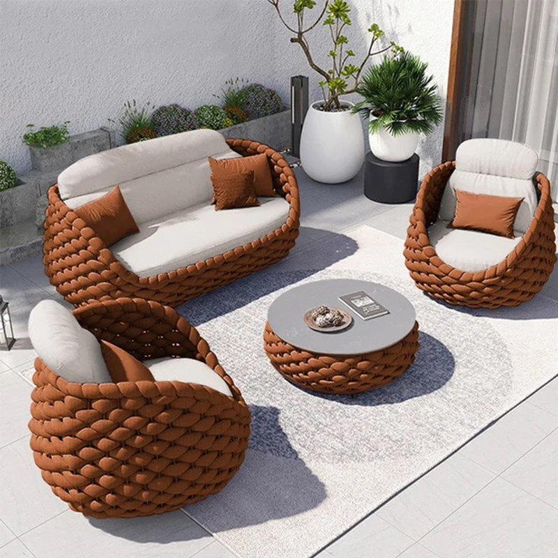 Rattan Lounge Set - Садовый диван-комплект Juecheng Nordic Design из