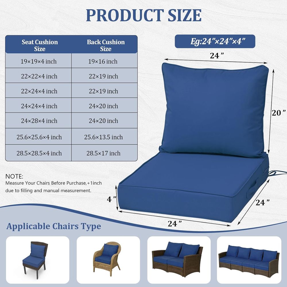 Набор из 4-х глубоких уличных  – обзор и цена Outdoor Furniture Fabric Waterproof