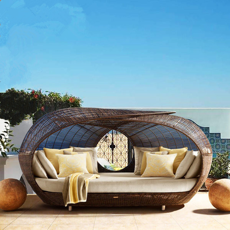 Плетеная полукруглая кушетка и – обзор и цена Outdoor Furniture Quality