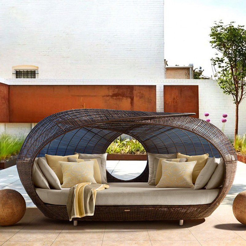 Плетеная полукруглая кушетка и – обзор и цена Outdoor Furniture Quality