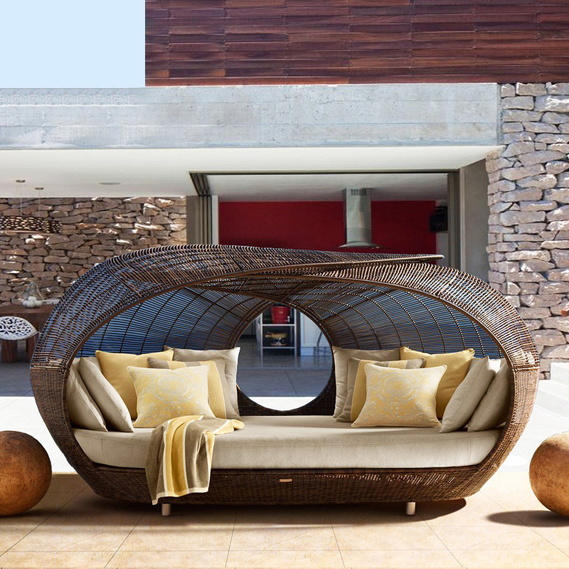 Плетеная полукруглая кушетка и – обзор и цена Outdoor Furniture Quality