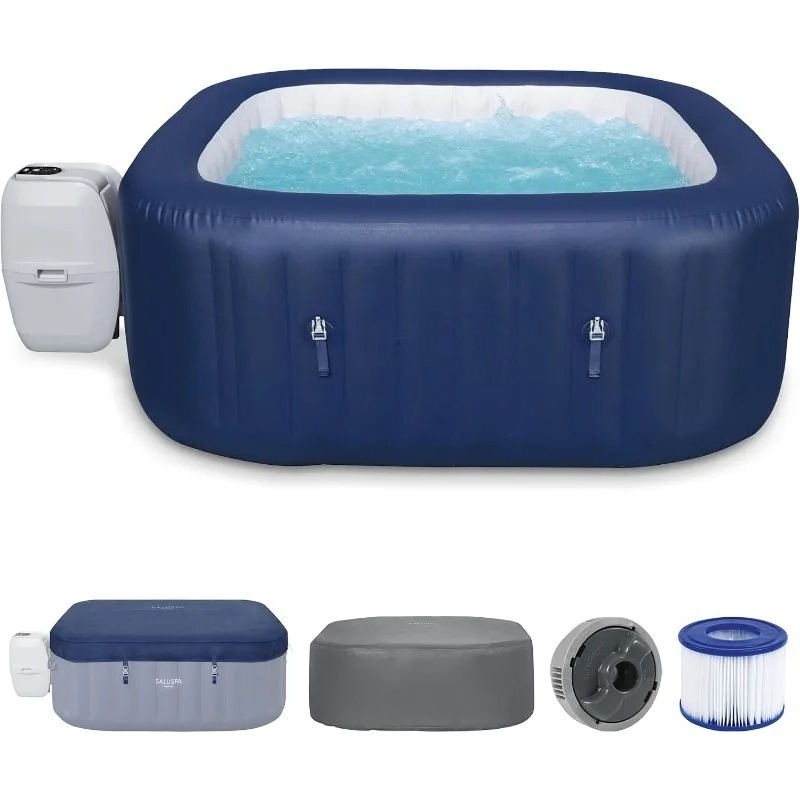 Надувное квадратное портативно – обзор и цена Inflatable Hot Tub