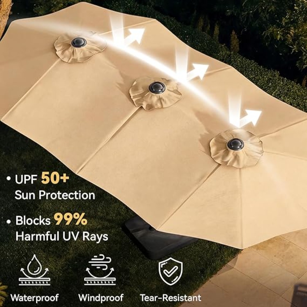 Зонт для патио 15 футов с осно – обзор и цена Outdoor Furniture With Umbrella