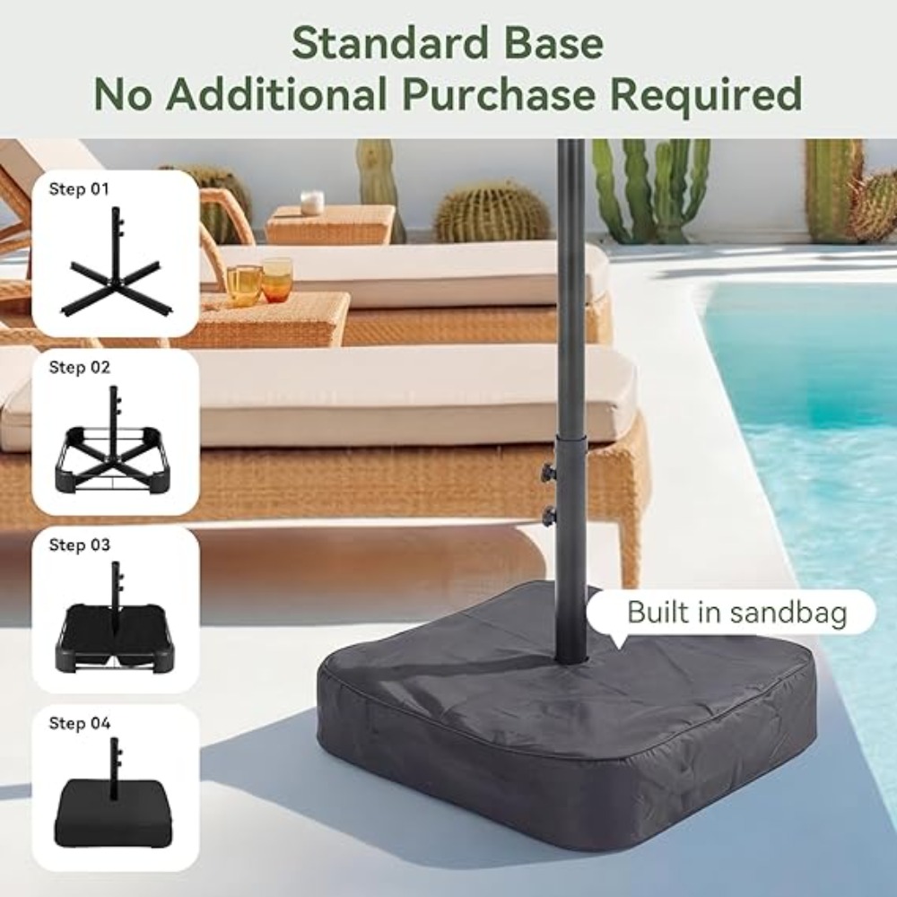 Зонт для патио 15 футов с осно – обзор и цена Outdoor Furniture With Umbrella