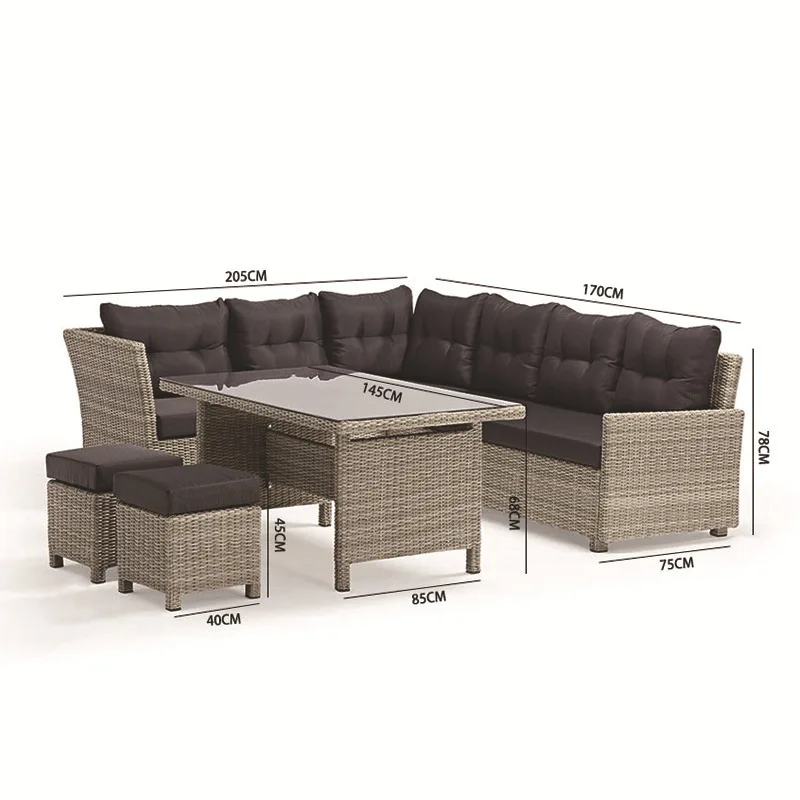 Уличный комплект мебели из иск – обзор и цена Rattan Lounge Set