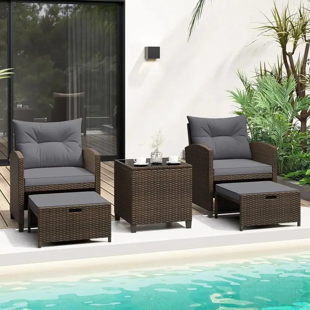 Комплект садовой мебели из 5 п – обзор и цена Rattan Lounge Set